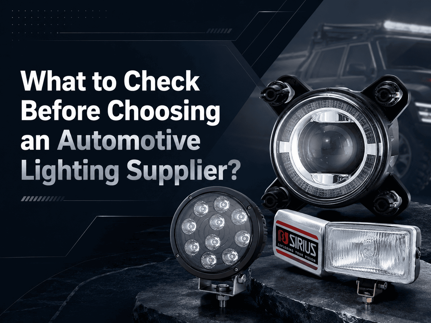 What to Check Before Choosing an Automotive Lighting Supplier?